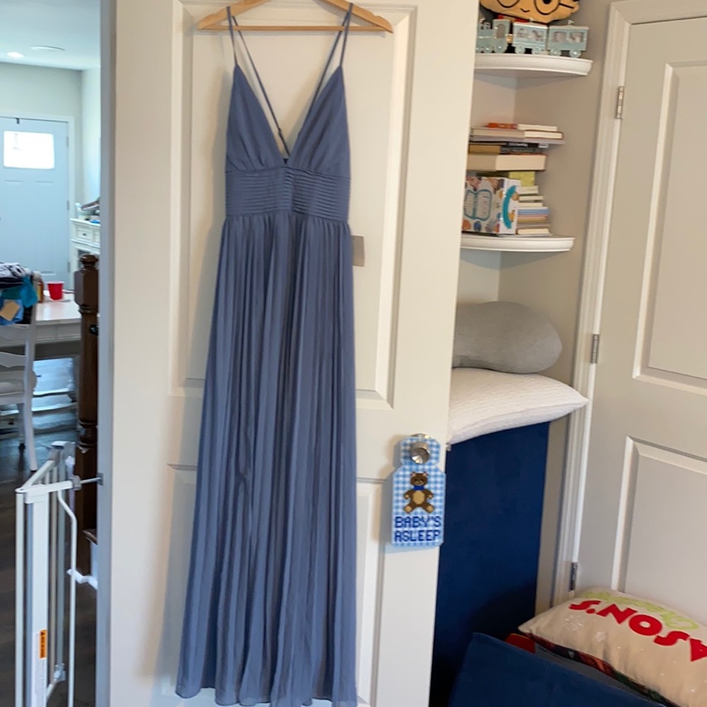 Pretty blue dress x cross back size medium